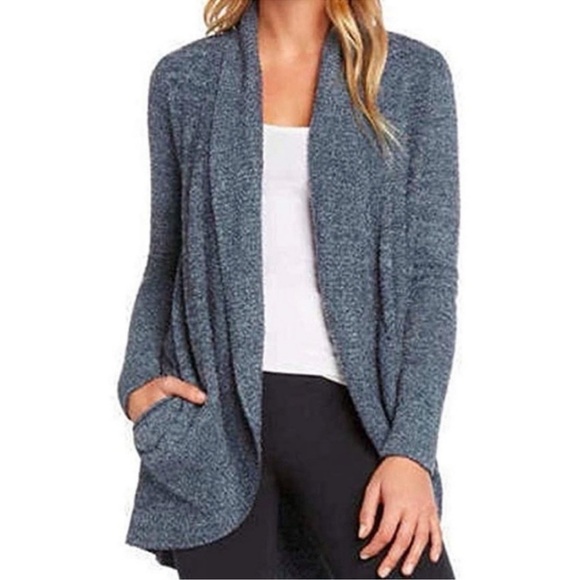 Max & Mia blue open front essential travel cardigan woman’s blue size medium - Picture 1 of 10